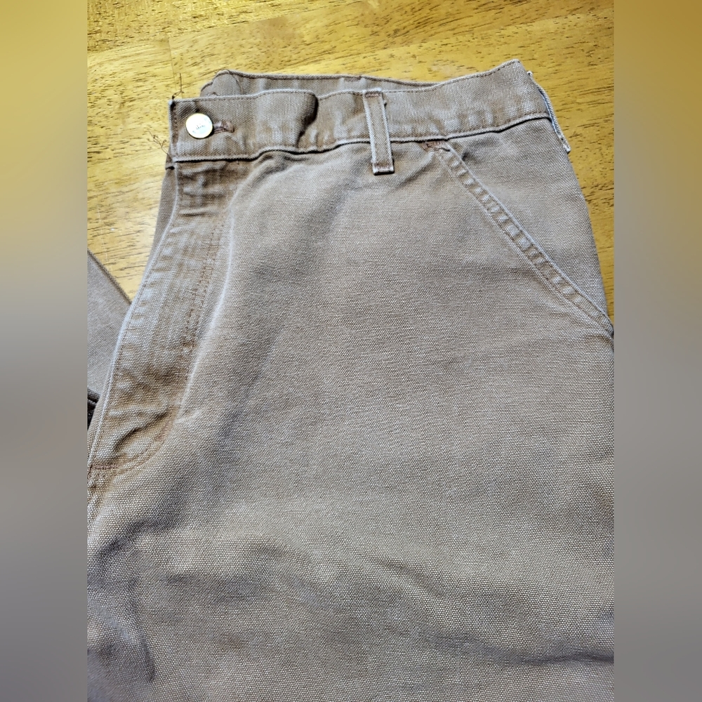 CARHARTT CARPENTER 36X33 GREAT GENTLY USED CONDITION KHAKI